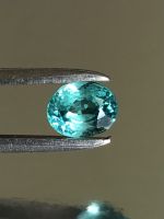 Apatite gem stone 0.90cts 6x5mm oval  shape 100% natural gemstone หินอะพาไทต์ 0.90cts 6x5mm รูปไข่ หินธรรมชาติ 100%