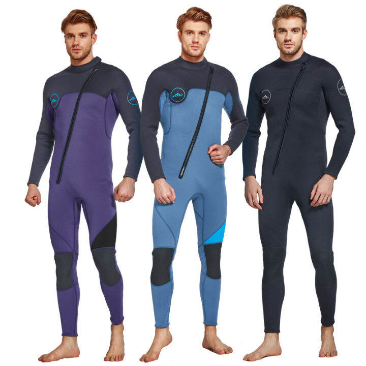 SBART 3MM Wetsuit Men Warm Front Zipper Wetsuit Surf Suit Surf Suit