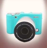 CILICONE CASE FUJI XA2,1,XM1 BLUE เคสกันกระเเทก (0879)