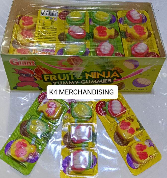 FRUITS NINJA YUMMY GUMMIES 30 PCS Lazada PH