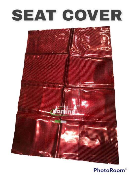 SEAT COVER PLASTIC RUBBER “ DOMINO RACING” CARBON RED PRICE 250 Lazada PH
