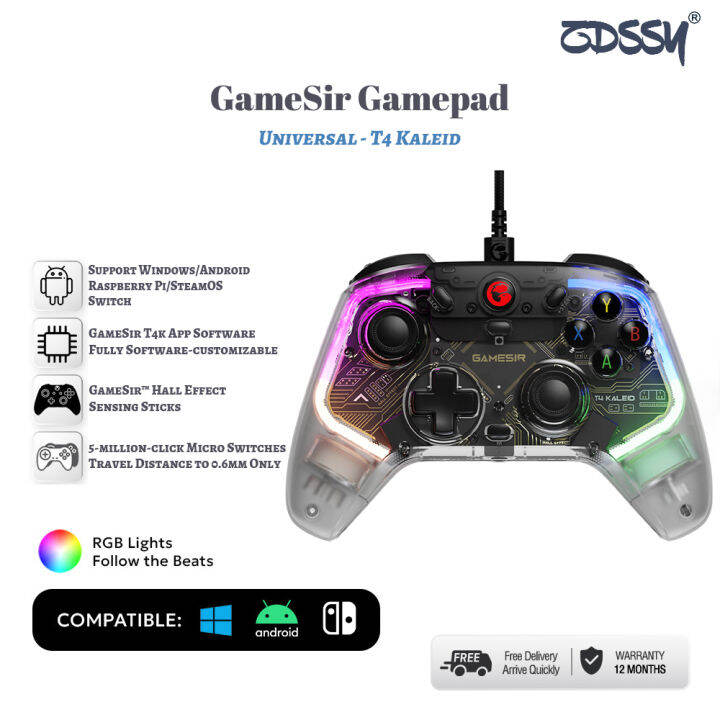 ZDSSY GameSir T4 Kaleid Wired Gamepad with Hall Effect applies to ...