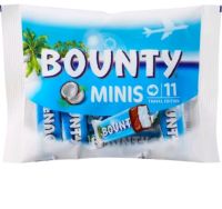 Chocolate Bounty MINIS TRAVEL ช็อคโกแลตสอดไส้ครีมมะพร้าว 1ถุง 11ชิ้น ขนาดห่อใหญ่ ขนมนำเข้า