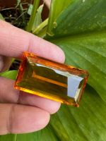 Lab Citrine Baguette 32x15- 35cts