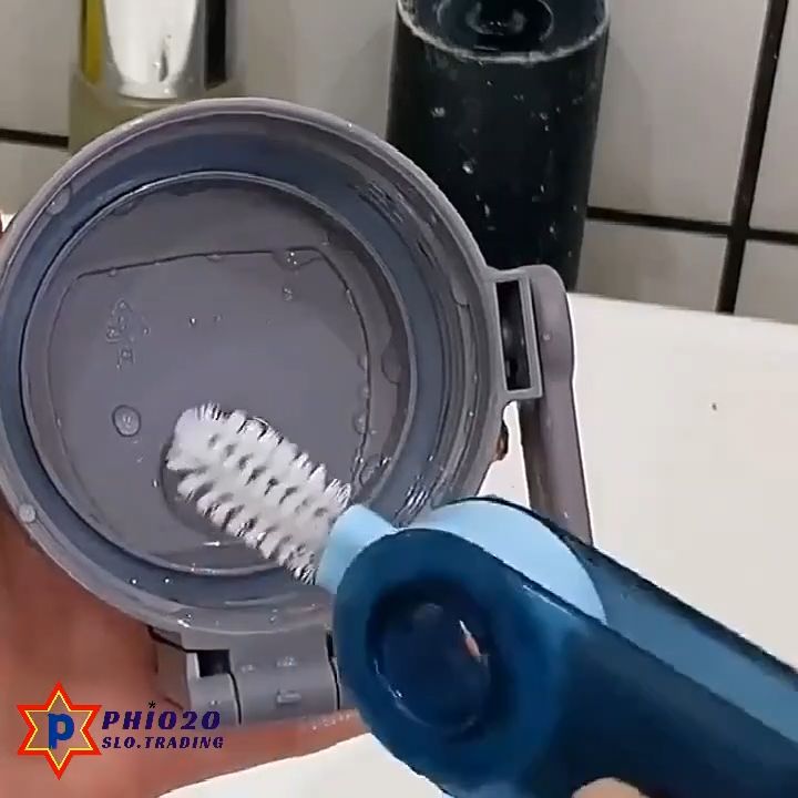 Three-in-One Cup Lid Brush Cup Cleaning Appliance Gap Groove