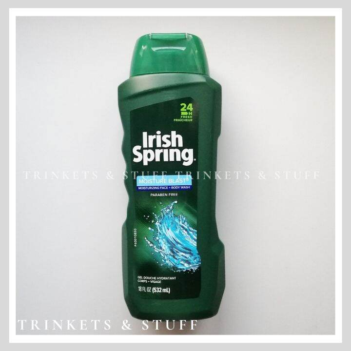 Irish Spring Moisture Blast Moisturizing Face & Body Wash 532ml Lazada PH