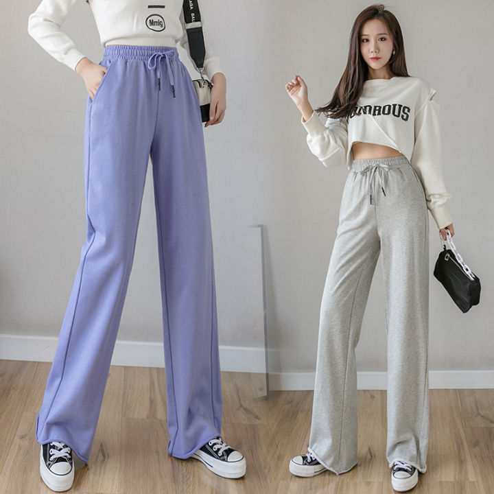 Korean Wide-Leg Pants for Women Loose Drooping 2022 Spring and Autumn ...
