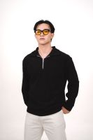 AMUSE RON POLO BLACK - เสื้อโปโลสีดำ