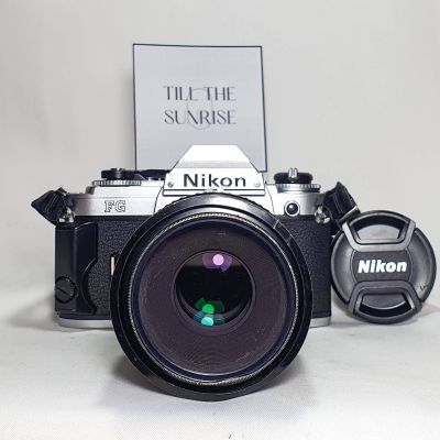 ‼️ Nikon FG +Nikon105mm f4.0 (Ais).‼️(SLR,F mount ,All Working)