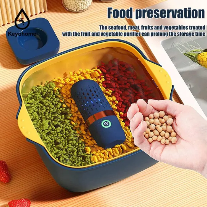 Fruit and Vegetable Cleaning Machine Portable Capsule Shape Fruit