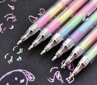 ปากกาสีรุ้ง6สี สินค้างานสวย แท่งล่ะ ราคา 8บาท สินค้าพร้อมส่งค่ะ
