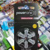 (แพคเกจEU) Power One Evolution ถ่านเครื่องช่วยฟัง P10, 10, A10, PR70 1.45V แพค6ก้อน ของใหม่ ของแท้ Made in Germany