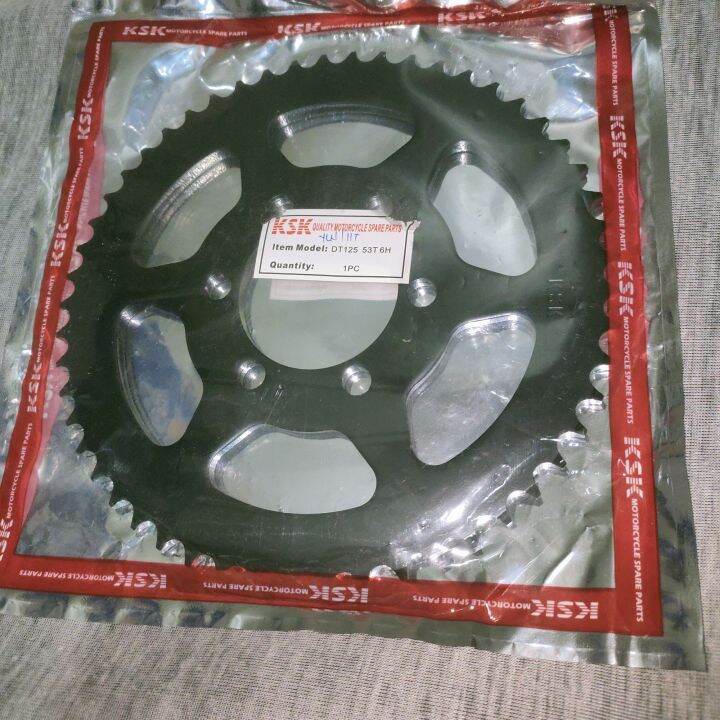 sprocket dt125 53t/6 holes Lazada PH