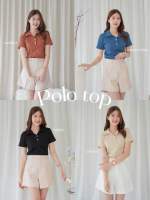 AGLEAMIN3011 | Polo top เสื้อแขนสั้นคอปก