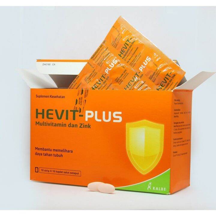 Hevit Plus Multivitamin And Zinc 100 Kaplet Lazada Indonesia