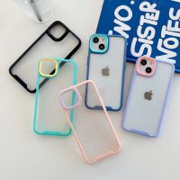 เคสซิลิโคน Case Silicone  เคสขอบสีพาสเทล เคสใส เคสสำหรับรุ่น 678/SE20-13 13pro 13promax