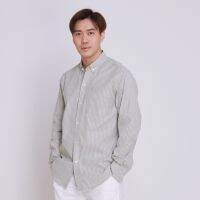 Manfair Shirt - The Stripe เสื้อเชิ้ตแขนยาวผ้า Cotton Oxford 100% (MFL006)