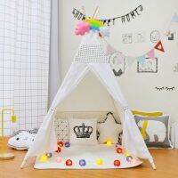 เต๊นท์ผ้าฝ้าย (cotton children tent) มี 2 ขนาด กระโจมเด็ก เต๊นท์เด็ก elegant style สวยหรู (ราคาเฉพาะ