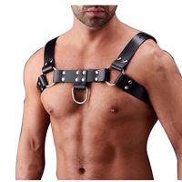 พร้องส่ง?mens body harness? DM. สายรัดอกผูชาย ยางยืด รัดกล้ามเนื้อหน้าอกสายรัด ชุดชั้นในชาย