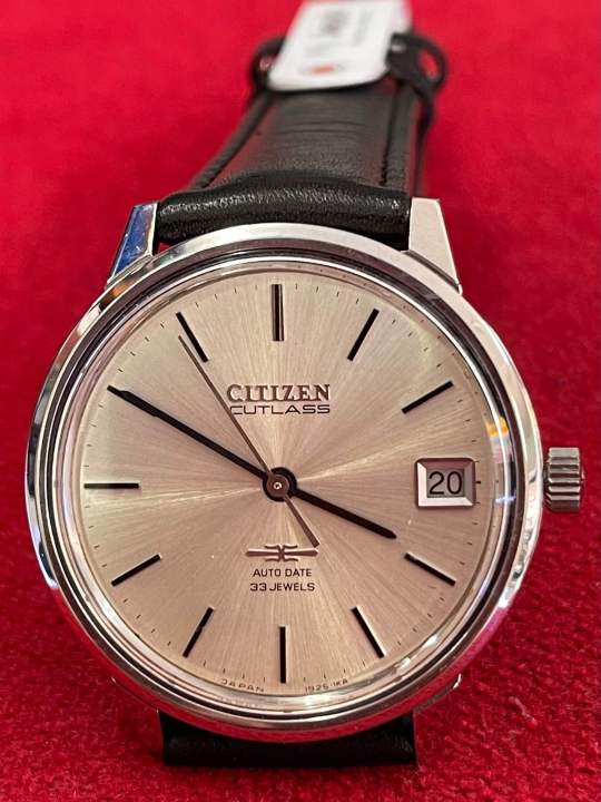 citizen-cutlass-auto-date-33-jewels-automatic-ตัวเรือนสแตนเลส-นาฬิกาผู้ชาย-มือสองของแท้