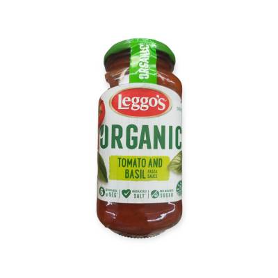 Leggos Organic Tomato And Basil Pasta Sauce 500g. ซอสราดพาสต้า รสมะเขือเทศผสมโหระพา 500  กรัม เลกโกส์