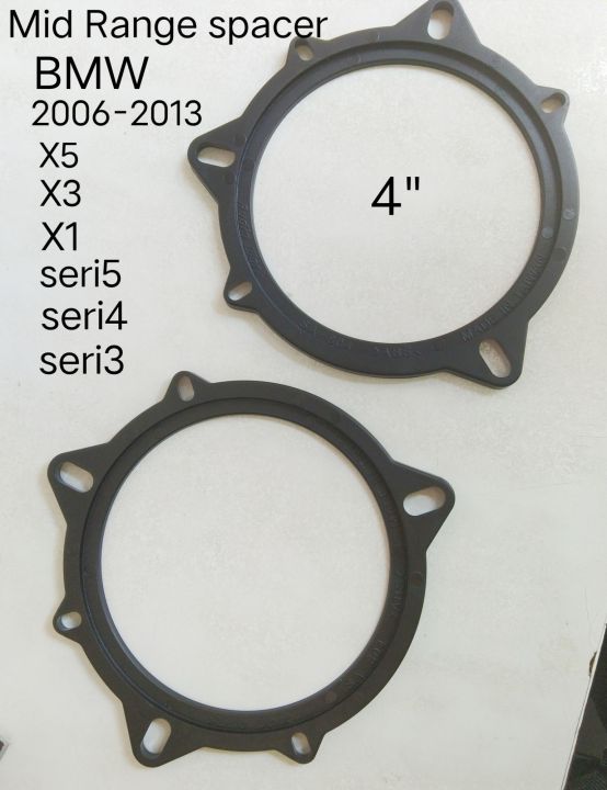 ฐานรอง spacer ลำโพงเสียงกลาง  Mid Range spacer4" BMW X5,X3,X1,seri3,seri4,seri5, ปี2006-2013 (ราคาต่อคู่)