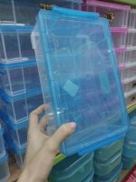 กล่องเก็บของ กล่องอเนกประสงค์ กล่องฝาล็อค กล่องใส กล่องพลาสติกใส เรโท กล่องอเนกประสงค์ PP กล่องใส ฝาล็อค2ข้าง (สูง)7.5X(กว้าง)15X(ยาว)24 cm.