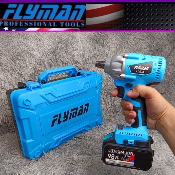 Flyman cordless impact wrench 1/2 drive 98 volts 330N.m brushless