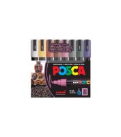 ใหม่ !POSCA Marker Dark Color Set 8 Color PC-5M  ขนาด 1.8-2.5 mm