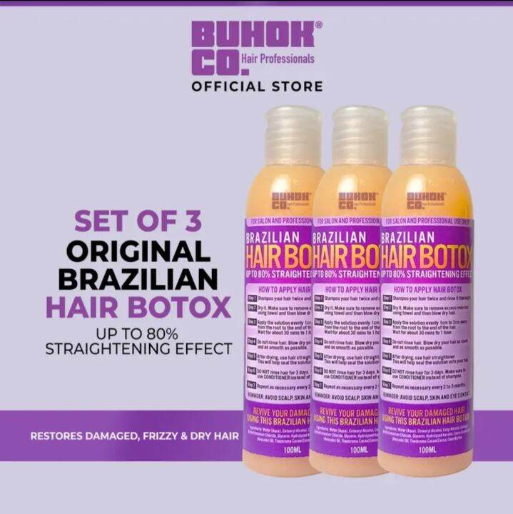 ORIGINAL BRAZILIAN HAIR BOTOX TREATMENT UP TO 80 STRAIGHTENING EFFECT