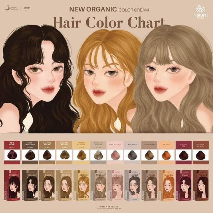 ยาย้อมผม-kota-สีชัดไม่ต้องกัด-ของแท้100