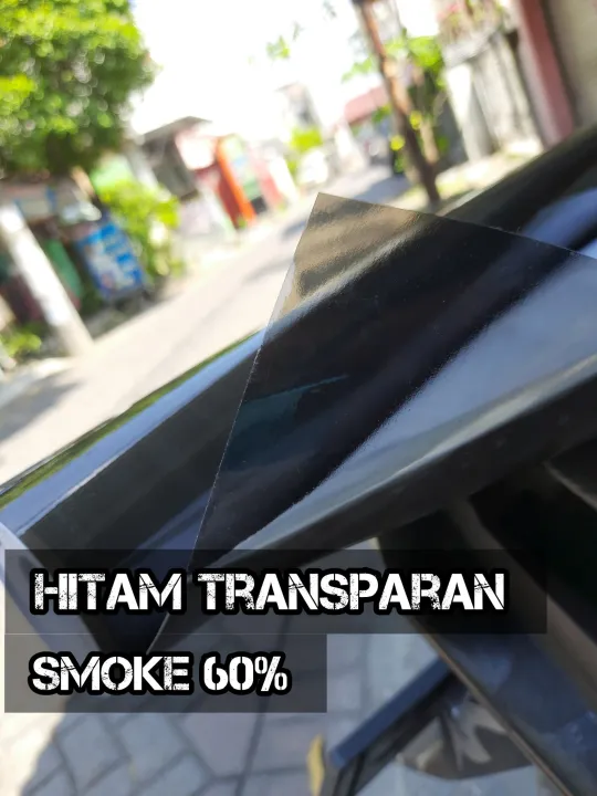 Skotlet Sticker Stiker Motor Hitam Transparan Smoke 60 Merk Profix