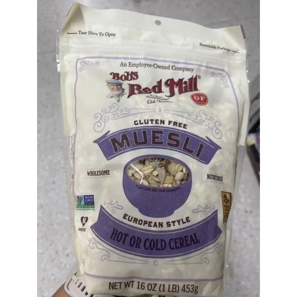 Bob’s Red Mill Gluten Free Muesli Hot or Cold Cereal 453g. Lazada.co.th