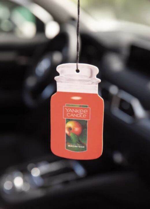 ขายของแท้เท่านั้น-yankee-candle-car-jar-paper-freshener-แผ่นหอมปรับอากาศแยงกี้-luxury-brand-แผ่นหอมสุดฮิตจากอเมริกา