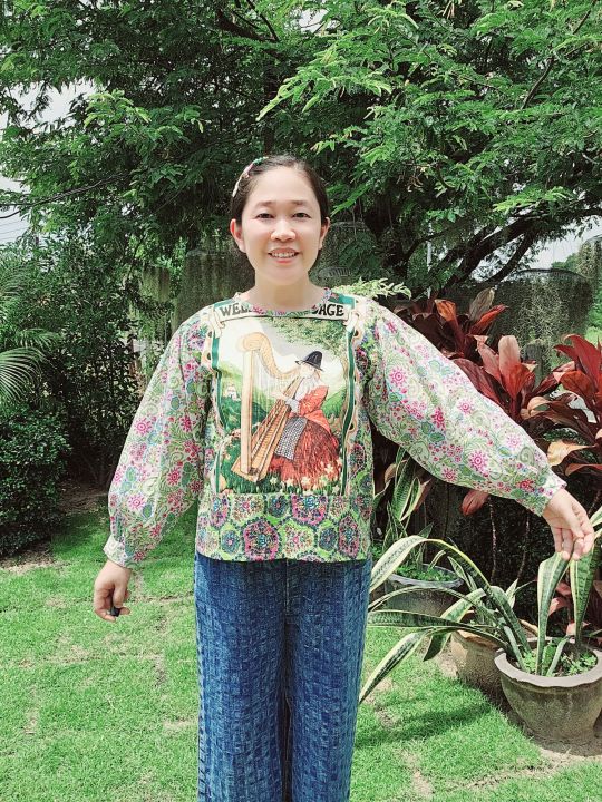 เสื้อสวย-รีเมคผ้าปฏิทินวินเทจ-vintage-bohemian