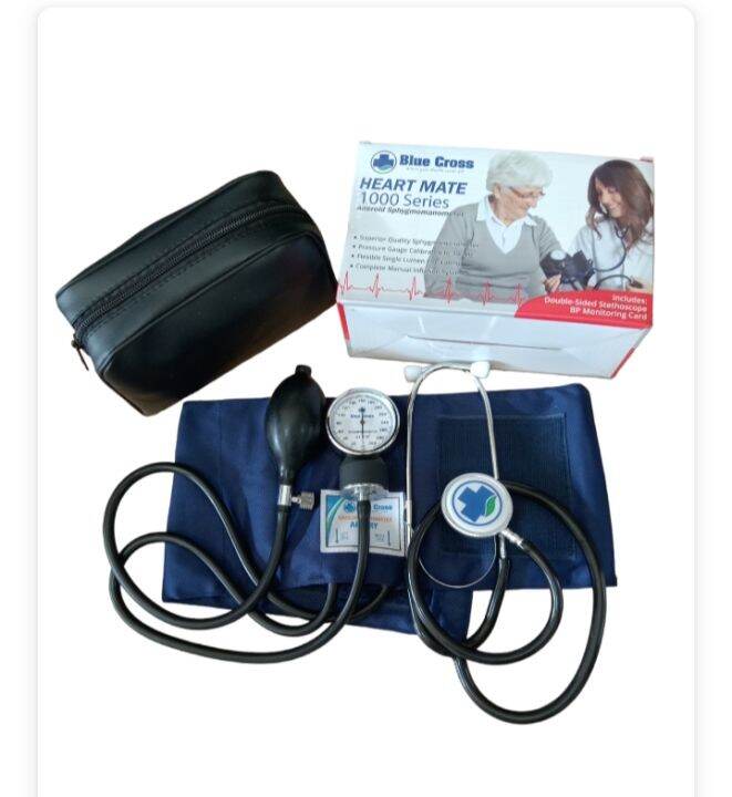 BLUE CROSS MANUAL BP ANEROID SPHYGMOMANOMETER & STETHOSCOPE Lazada PH