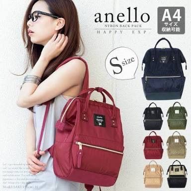 ของแท้100-ลดล้างสต๊อก-เป้-mini-anello-canvas-rucksack-mini-ของแท้