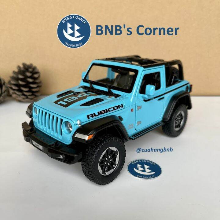 BNB's Corner] Mô hình xe Suv 1:24 Jeep Wrangler mui trần 