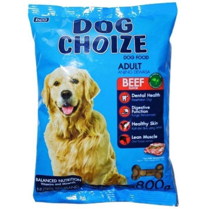 Dog Choize Makanan Anjing Rasa Beef 800gr | Lazada Indonesia