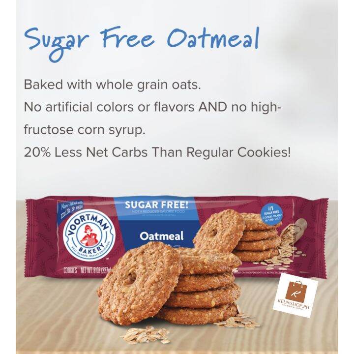 Voortman Sugar Free Oatmeal Cookies 227g Lazada PH