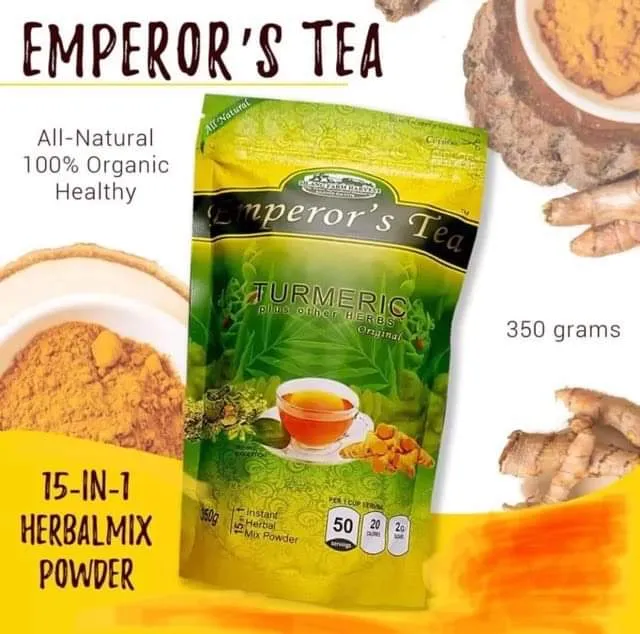 EMPEROR'S TEA TURMERIC 15 IN 1 pouch Lazada PH