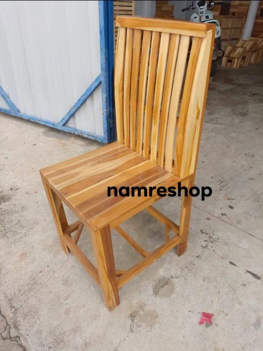 เก้าอี้พนักพิง-เก้าอี้ไม้สัก-ปีกไม้-ทาสี