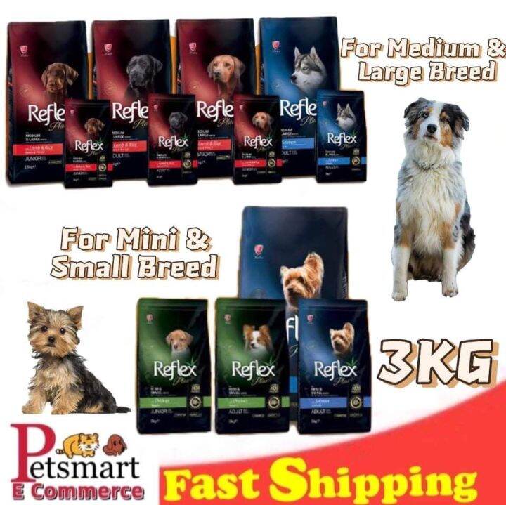 REFLEX PLUS DOG FOOD 3KG, MADE IN TURKEY Lazada