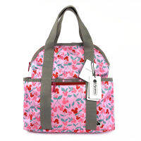 กระเป๋าเป้สะพายหลังแบบถือ LeSportsac 2442สินค้าใหม่กระเป๋าผู้หญิงเดินทางพิมพ์ลายแฟชั่นกล่องแขวนได้กันน้ำTH