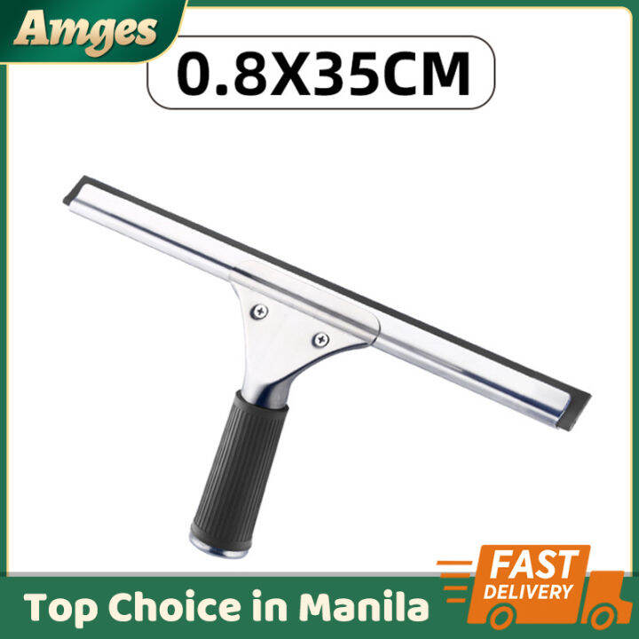 Window Squeegee Smudge Free Streak Free Stainless Handle Grip Windows ...