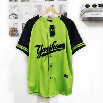 Promo Baju baseball jersey baseball yankees green Pria Wanita