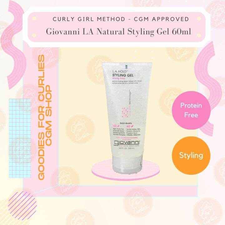 GIO01 Giovanni LA Natural Styling Gel 60ml CGM Approved Lazada PH