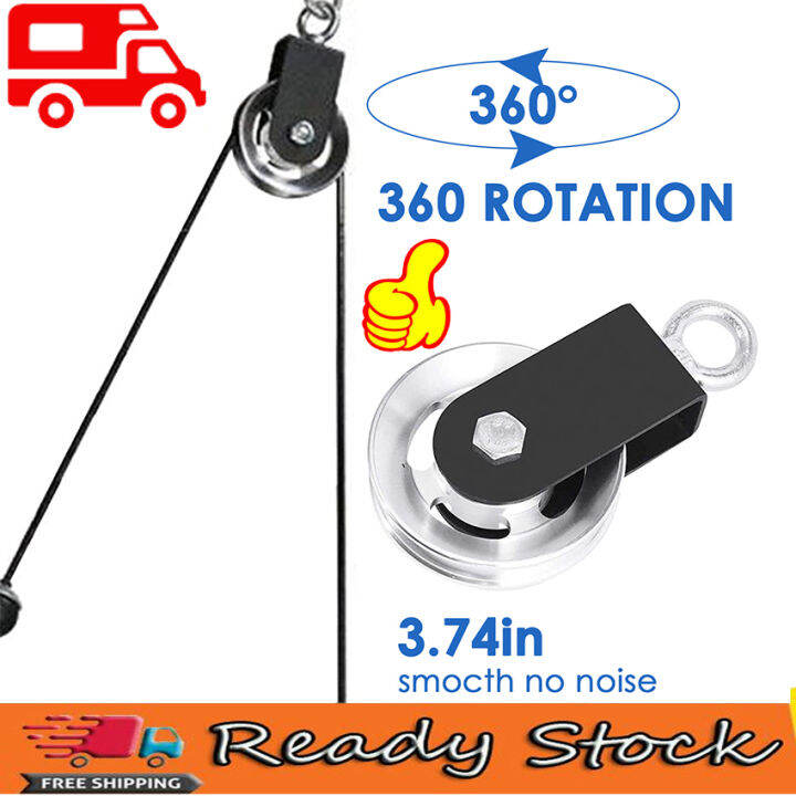 Block Pulleys, Pulley Pulley For Ropes, 95 Mm Rope Pulley With U