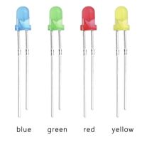 หลอดไฟ LEDสีเหลือง สีแดง สีเขียว สีฟ้า จำนวน5หลอด5บาทสารพันชุด DIY LEDs 20mA 3 มม.