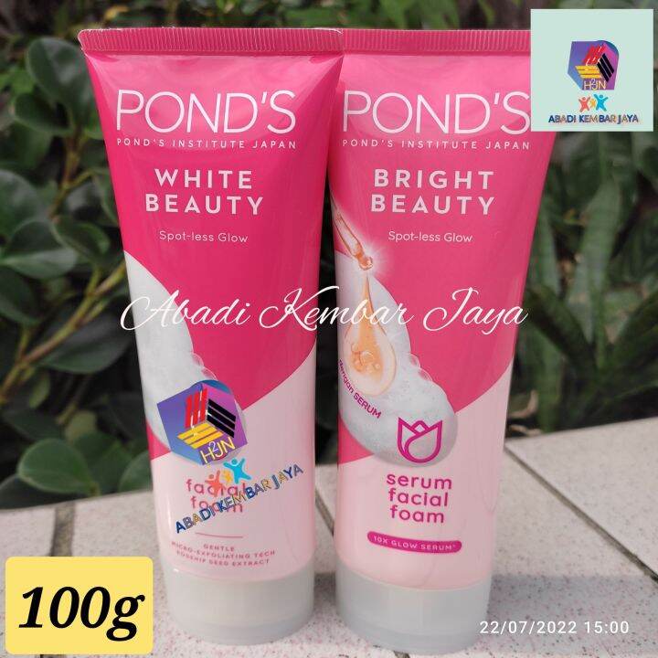 PONDS WHITE BEAUTY - 100 GR FACIAL FOAM KEMASAN BARU BRIGHT BEAUTY ...